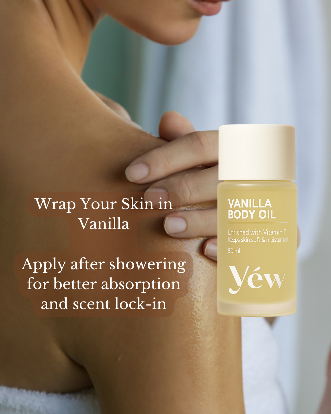 Vanilla Body Oil- Glow ritual with Vitamin E, Coconut & Lavender