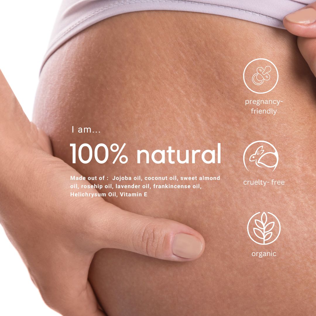 Stretch Mark Be Gone Concentrate Oil Roller Ball- with Rosehip, Jojoba & Tamanu Oil