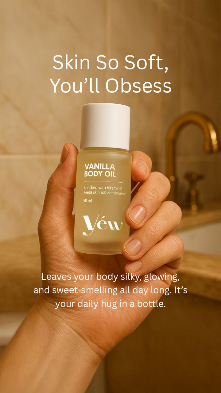 Vanilla Body Oil- Glow ritual with Vitamin E, Coconut & Lavender